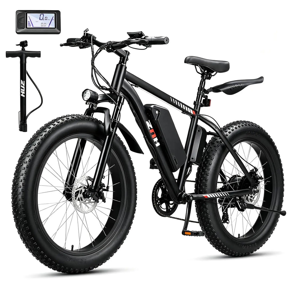 Electric Bike for Adults, 1000W Peak Motor 25Mph 65 Miles Fat Tire Ebike with 48V 15Ah Removable Battery, 20"/24", Customized
