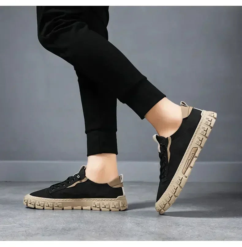 2025 Men Casual Sneakers Mesh Platform Breathable Lightweight Shoes Outdoor Walking Sports Shoes Tenis Masculino Zapatillas