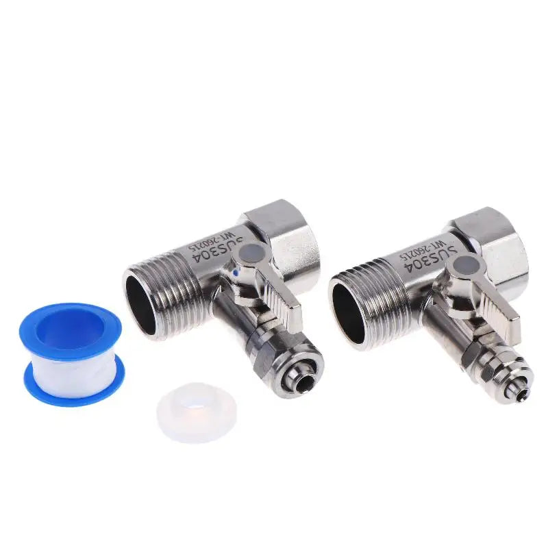 RO Water Feed Adapter with Shut-Off Valve – 1/2 in to 1/4 in or 3/8 in