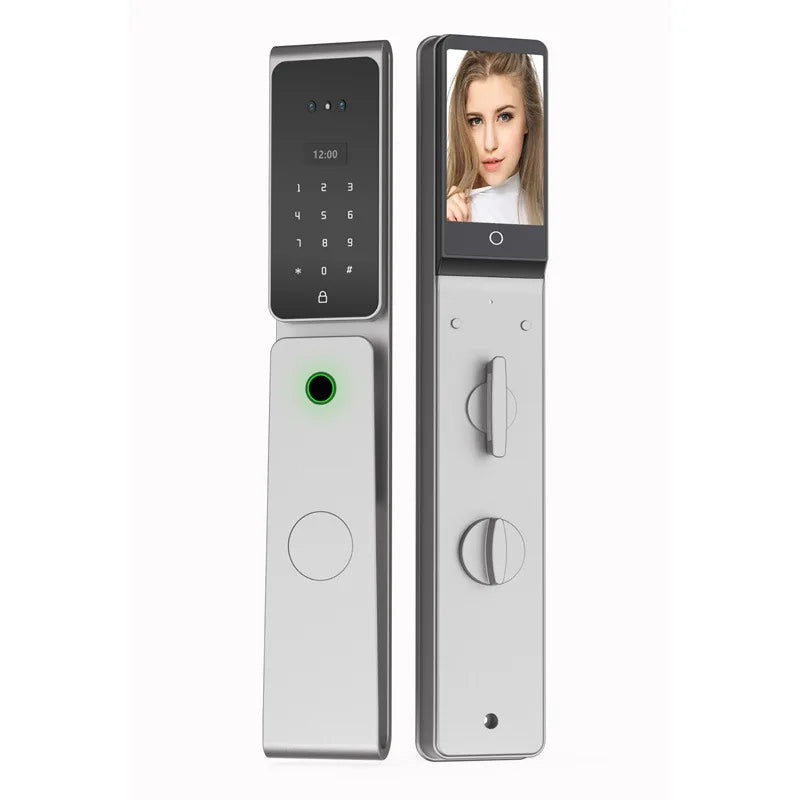 EGFirtor TUYA  APP Remote Control IC Card Electronic Smart Door Lock Waterproof  3D Face Password Fingerprint Keys Unlock Way