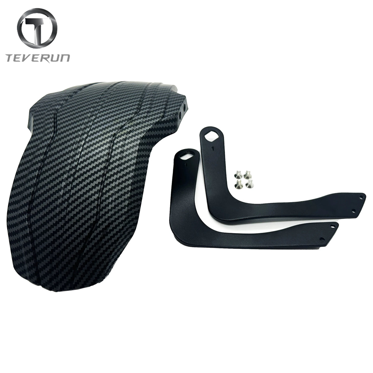 Original Teverun Carbon Fiber Fender Blade GT II Mudguard Suit for Teverun Fighter 11 60V Scooter Original Teverun Accessories