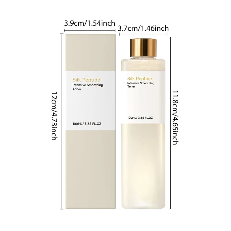 Silk Peptide EGF Intensive Smoothing Facial Toner 100ml Daily Hydrating Moisturizing Face Essence Water Basic Korean skincare
