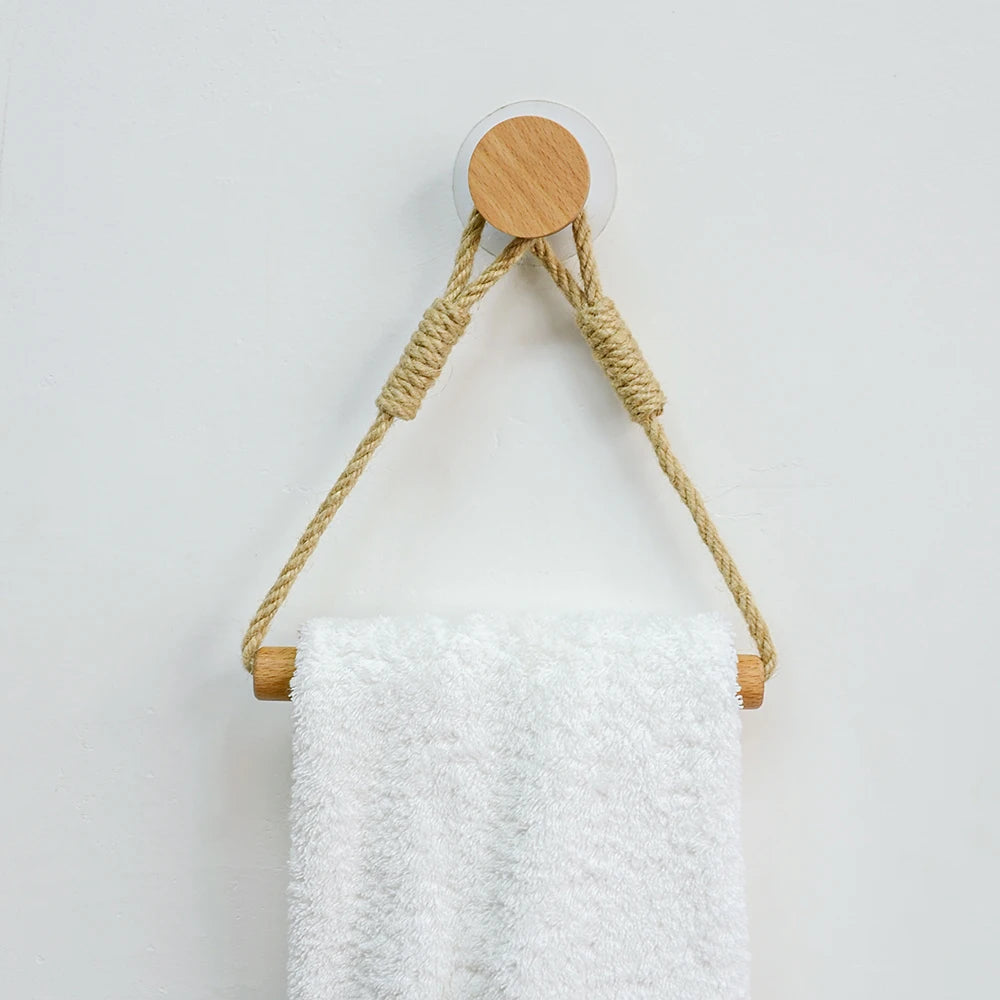 Toilet Paper Holder Wall Mounted WC Washroom Bathroom Accessories Wooden Rolling Paper Tissue Holder for Toilet Towel Rack