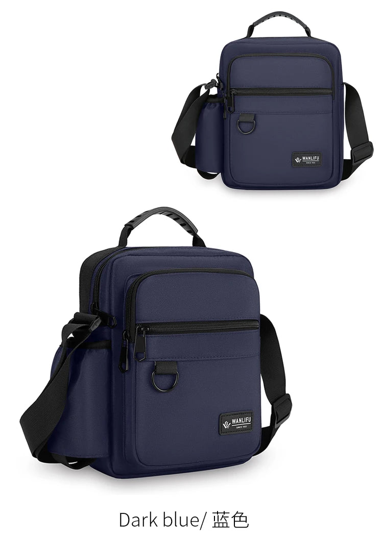 Fashion Casual Men's Bag Handbag High Quality Man Crossbody Bags Easy Travel Bag Stylish Men's Shoulder Bag With Bottle Pocket