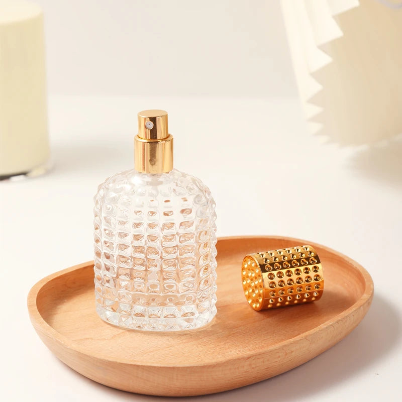 Cologne Travel Bottle, Empty Refillable Glass Perfume Atomizer with Spray Nozzle, Mini Size Perfume Refill Bottle, 1pcs 30ml