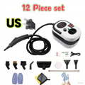 Home Steam Cleaning Machine 2500W Power 3BAR High Pressure 15s Quick Steam Generation 6‑Gear Steam Adjustment 1200CC Transparent Water Tank for Kitchen Bathroom Glass Tile Car Interior Complete Accessory Kit