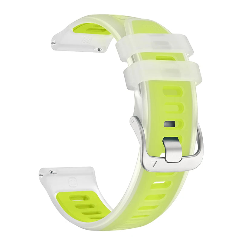 Transparent Candy Color Silicone Strap For Garmin Forerunner 265 265s 255 55 158 165 Music 570 Venu 4 3 3s 2 SQ Vivoactive 6 5