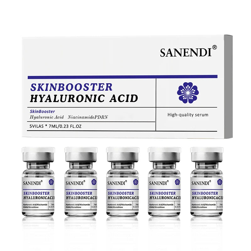 SANENDI Blue Copper Peptide Hyaluronic Acid Serum CICA B5 Face Care HA Korean Skin Care Solution 10Vials Beauty Salon Products