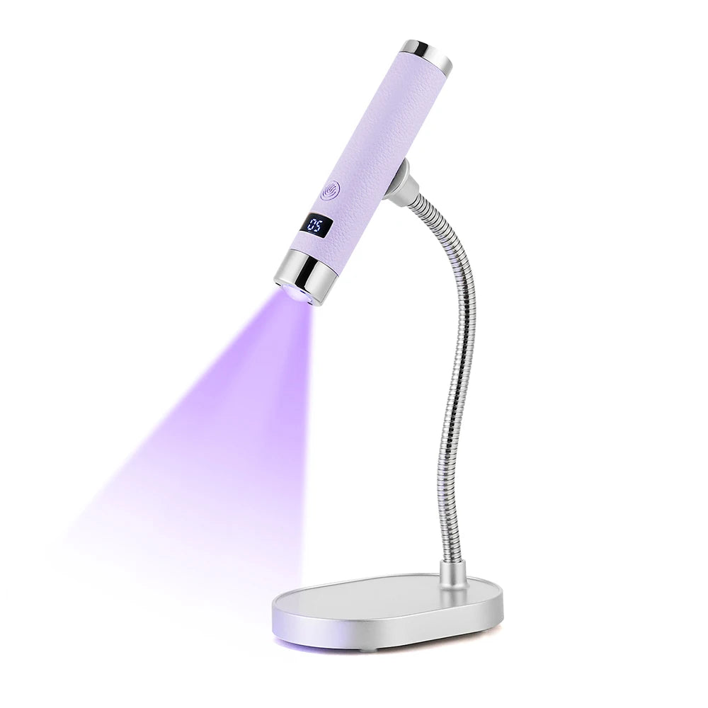 Auto-Sensing Handheld Nail Dryer Smart Sensor Nail Gel Curing Desk Nail Lamp Portable Gel Nails Fast Drying UV LED Light Pen