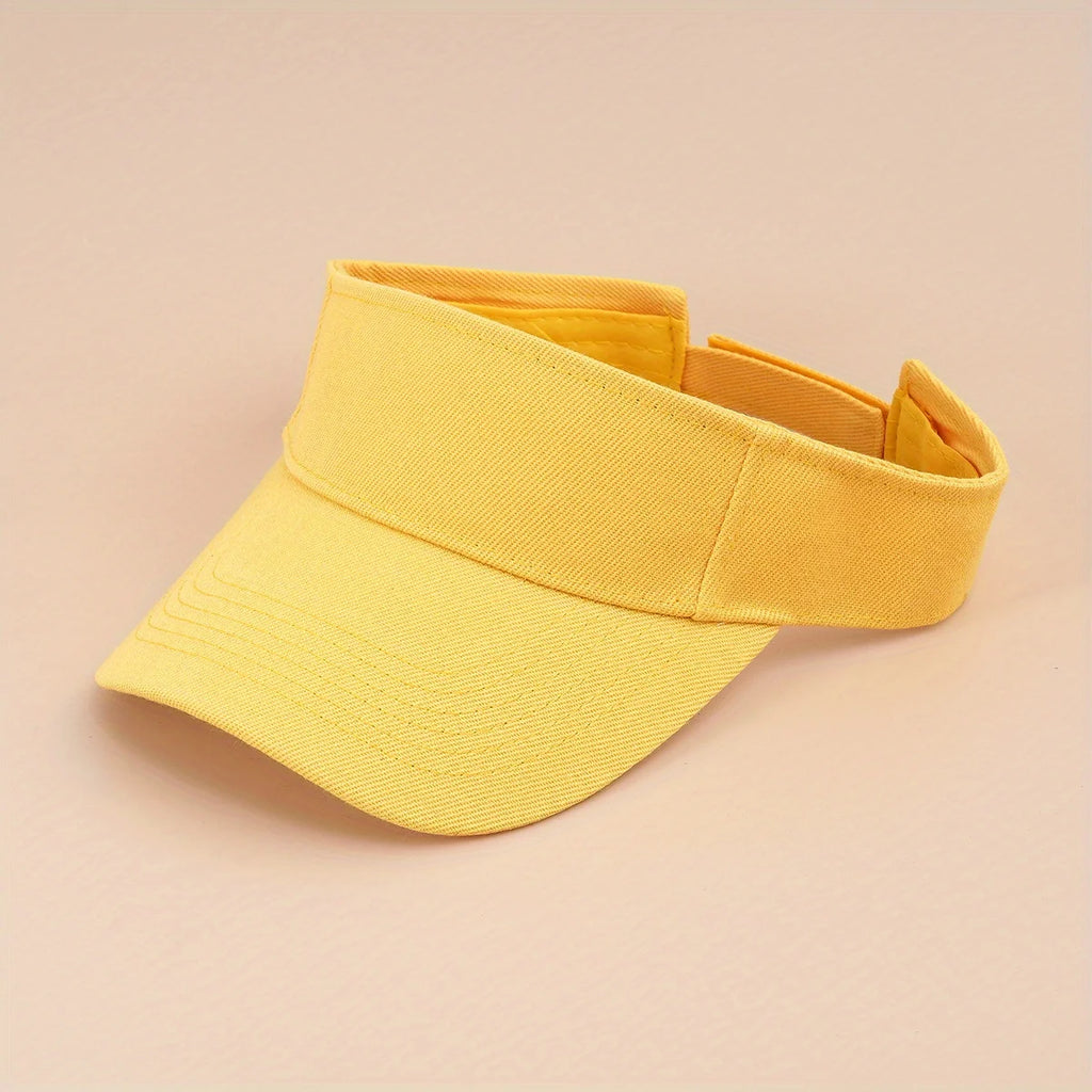 new solid color hollow top hat adjustable duck tongue hat sun hat summer men women suitable for sports riding daily out running