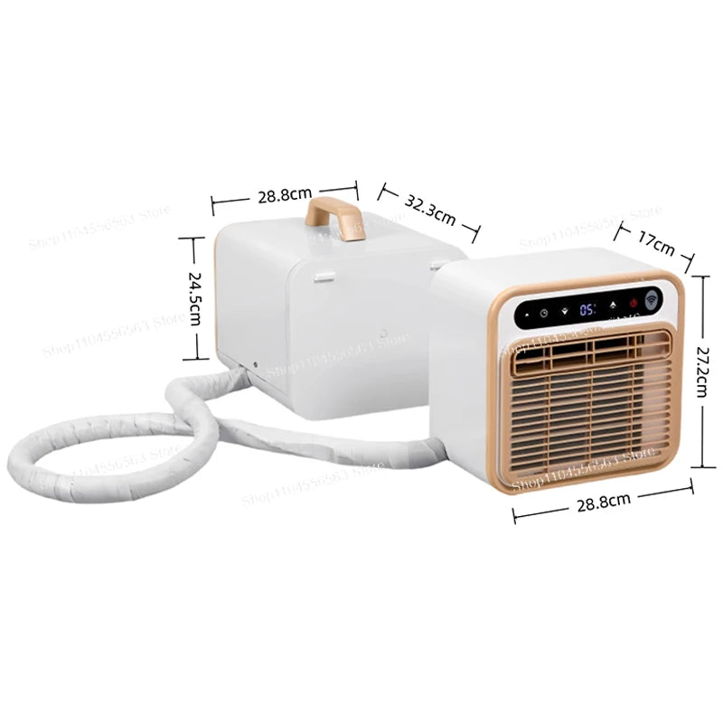 1500W Cooling 500W Portable Split Air Conditioner  Power 110V/220V No-Install Self-Evaporating for Camping Tent RV Car