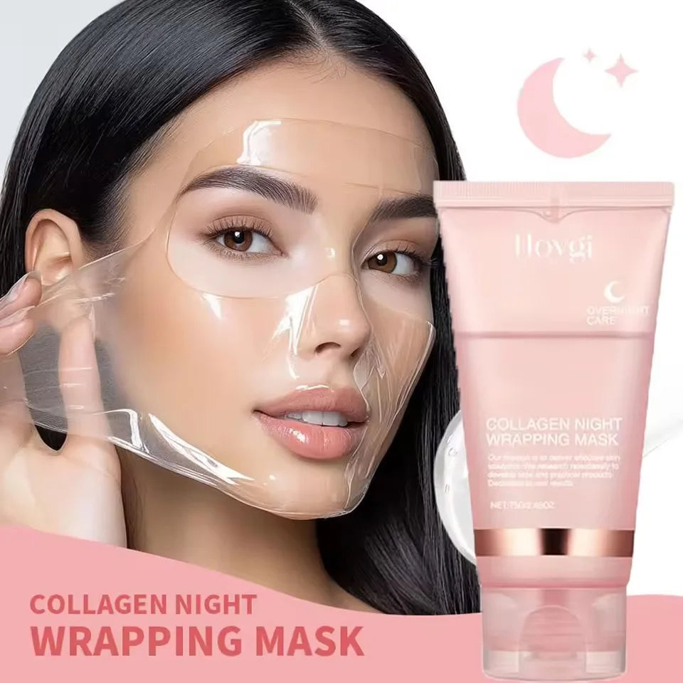 Collagen Tear-Off Mask Overnight Wrapping Mask Deeply Hydrates Reduces Sagging Dullness Moisturize Firming Mask Korean Skin Care