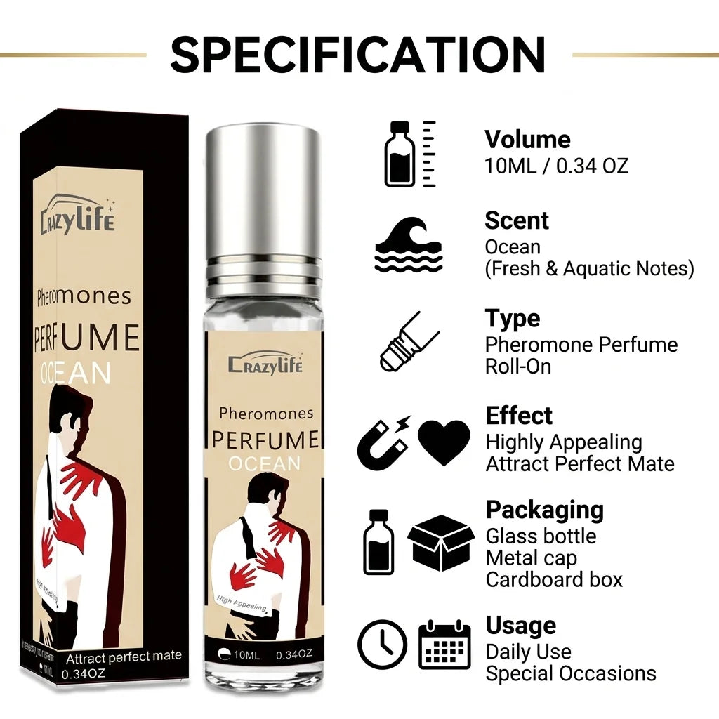 Pheromone For Man Attract Women Androstenone Pheromone Sexually Stimulating Fragrance Oil Flirting Sexy Perfume Product