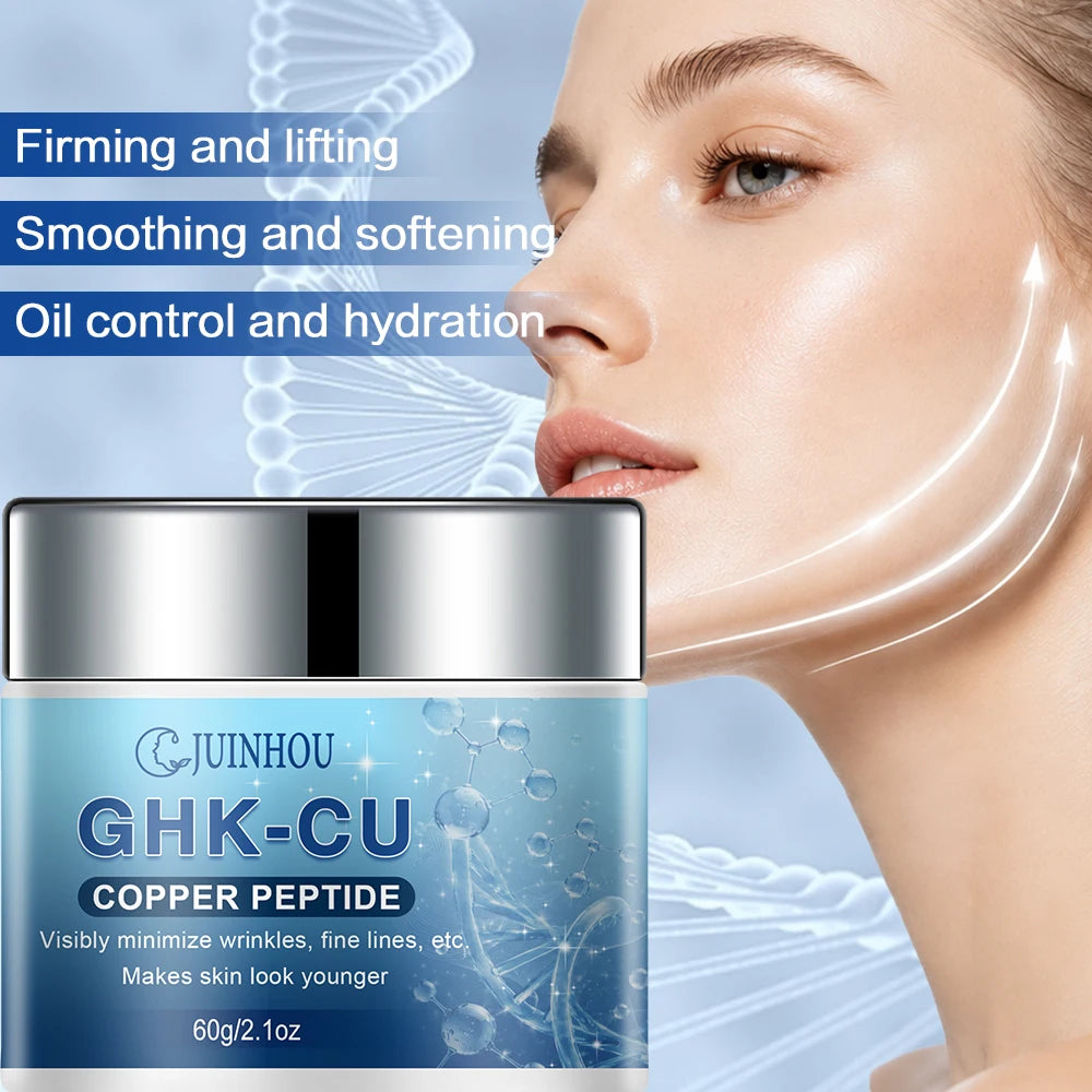 JUINHOU GHK‑CU Facial Cream Deeply Hydrates For All Skin Types Support Skin Elasticity Smooth Look Plump Skin Daily Face Skincar