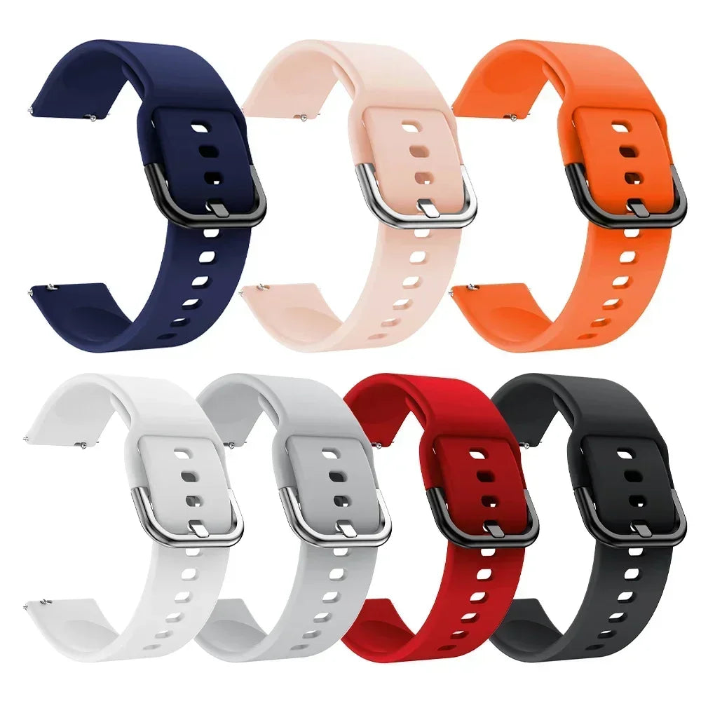 Strap For Amazfit GTS 2/4/3/GTS 2/4 Mini/GTR 4/2/2e 20mm/22mm Watch Silicone Sport Bracelet Amazfit bip 5 3/S/u pro Series band