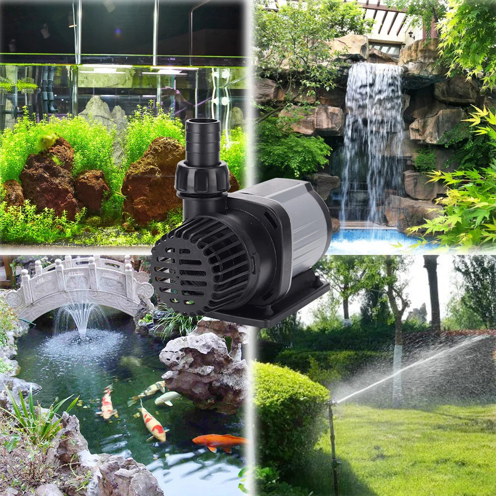 DC Series Frequency Conversion Water Pump Submersible Pump with Adjustable Flow for Fish Tank Silent Energy-saving Pump DC24V