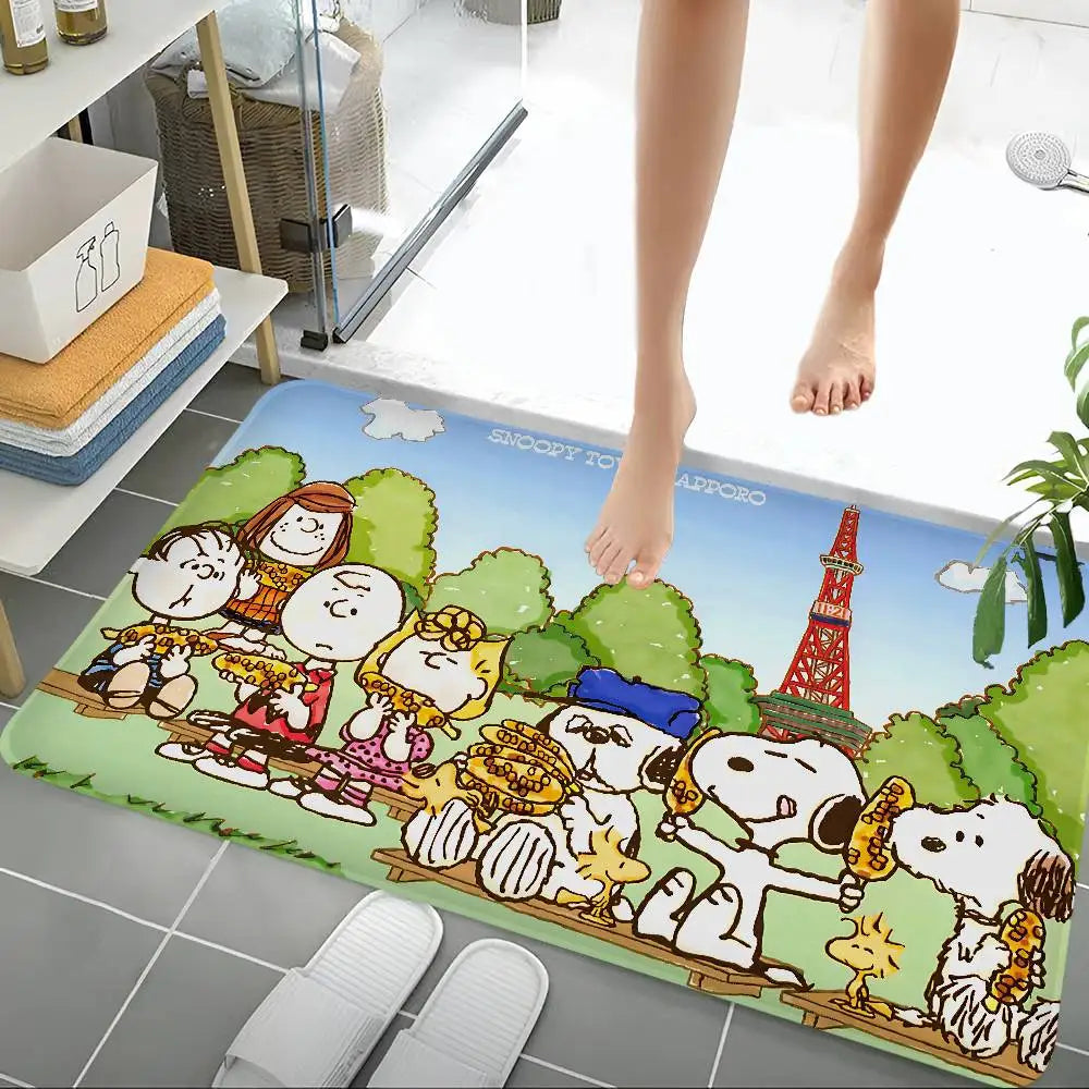 Cute Dog S-Snoopy Kitchen Mat Cheaper Anti-slip Modern Living Room Balcony Printed Modern Home Decor