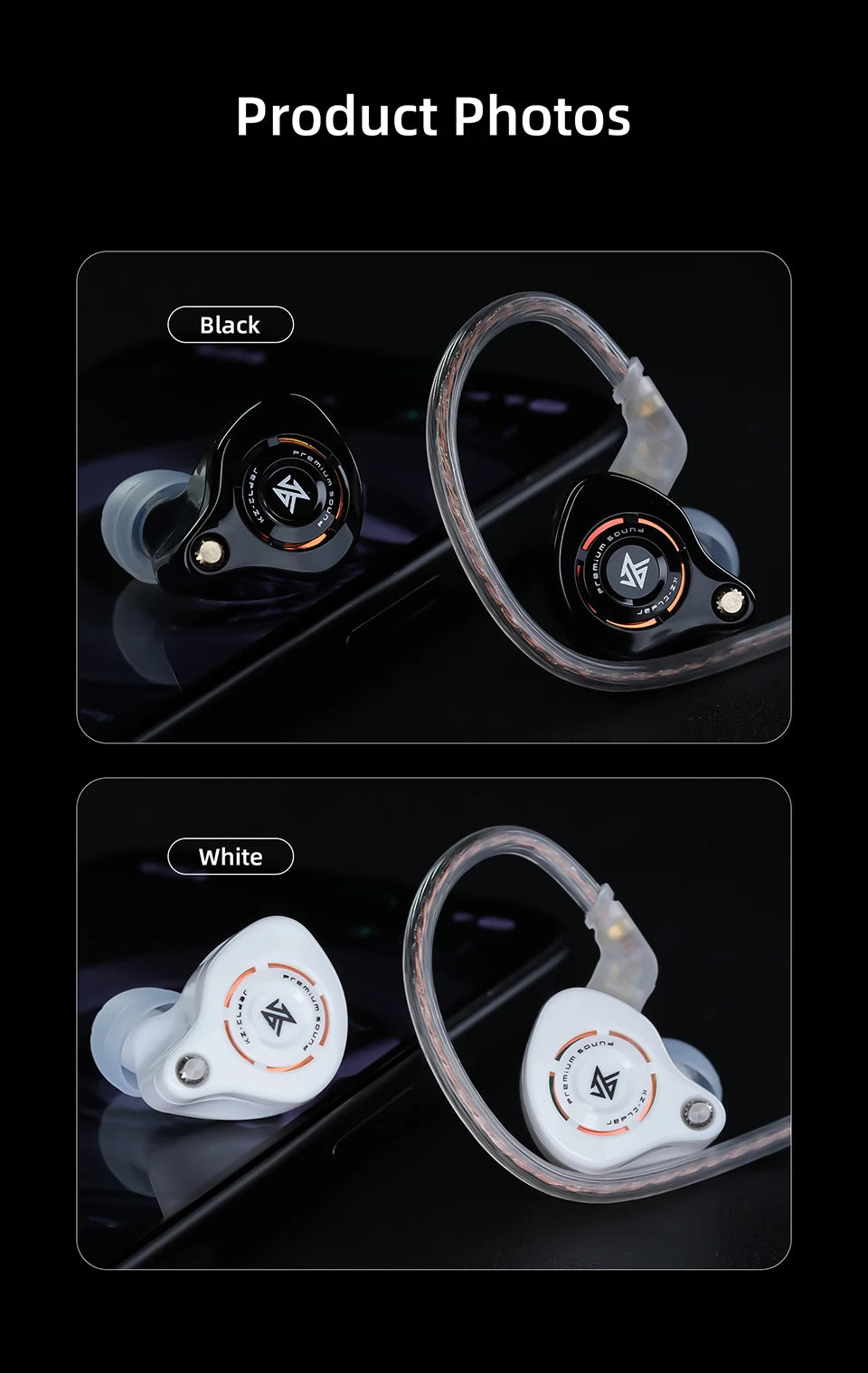 KZ Eldar 1DD In-Ear Monitor, Custom Dynamic Driver, Balanced Sound Fast Transient, HiFi Earphone