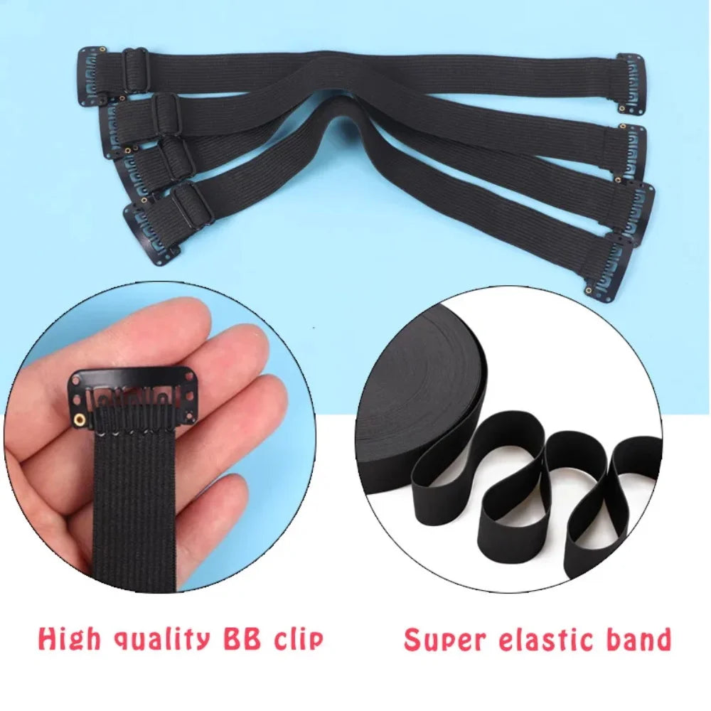 Portable Facelift Bands Adjustable Invisible Eyebrows and Eyes lift Reusable women Elastic Stretching Strap Hairpin Hair Holder