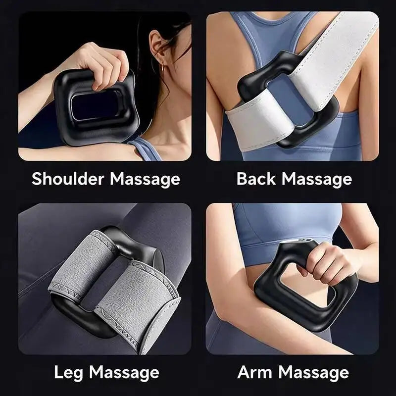 Electric rolling percussion massager Fascia Ring Belt Fat Burning BodyShaping HIGH FREQUENCY Kneading VIBRATION Fatigue relief