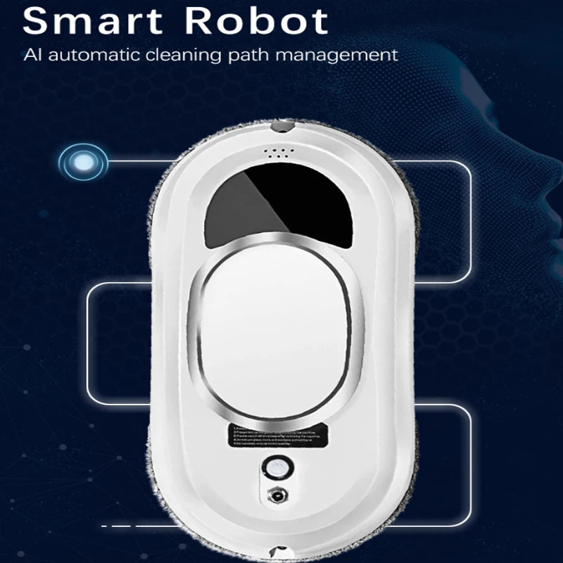 Window Cleaning Robot White Home Automatic No Spray and Water Spray Intelligent Wipe High-rise Large Area Window Clean