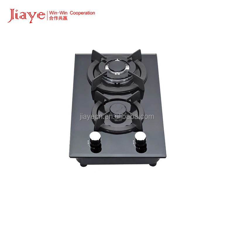Kitchen High Quality Cooking Color Glass Panel Flippable Burner Gas Cooktops Ng/lpg Built In Gas Stovetop 2 Burners