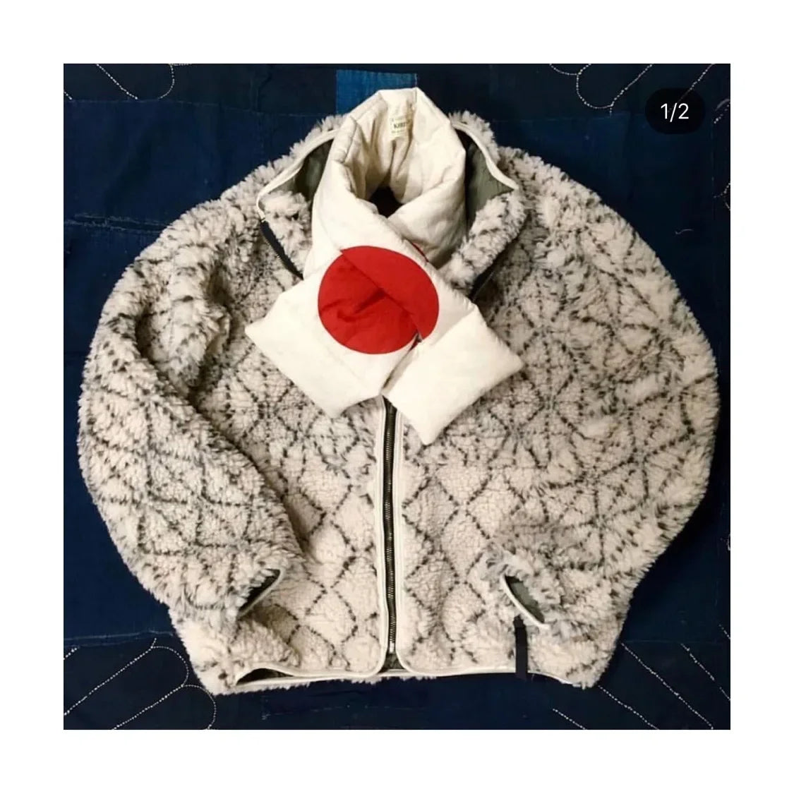 KAPITAL Fleece Wear on Both Sides Zipper Long Sleeve Japan Style Loose Jacket Men and Women Cashmere Coats