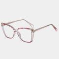 R57466 Fashion Square Anti Blue Light Glasses Trend Spring Hinge Prescription Spectacles Frames Women Optical Reading Glasses