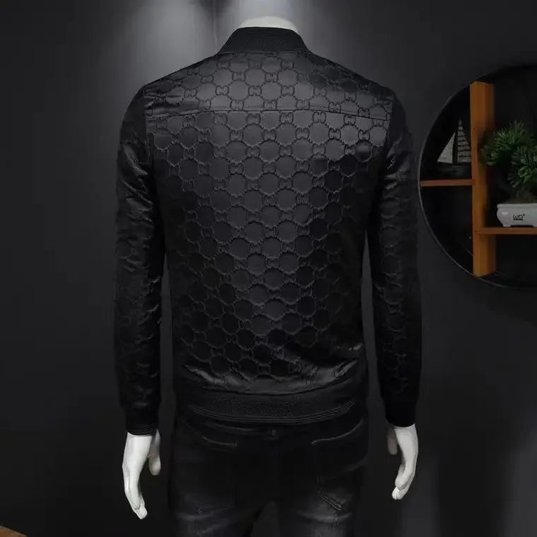 Men's Jacket Spring/Autumn New Trendy Brand Fashionable Slim Fit Thin Style Trendy Badge Embroidered Baseball Jacket Casual