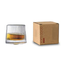 Whiskey Glasses Rotating Whisky Glass with Base 360 Rotate Degrees Crystal Rum Glass for Cocktail Party Drinking Glass
