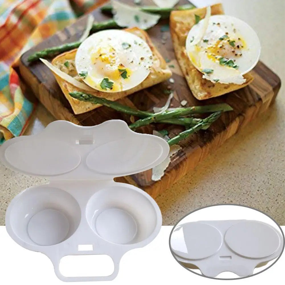 Food Grades Plastic Microwave Cooking Eggs Steamer Tool Egg Kitchen Convenient Egg Cooking Mold Kitchen Gadgets Poacher Fri U9A9