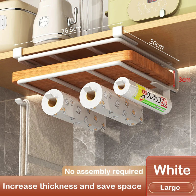 Kitchen Under Cabinet Basket Storage Shelf Cutting Board Rack Kitchen Closet Rack Under Desk Cabinet Office Bathroom Organizers