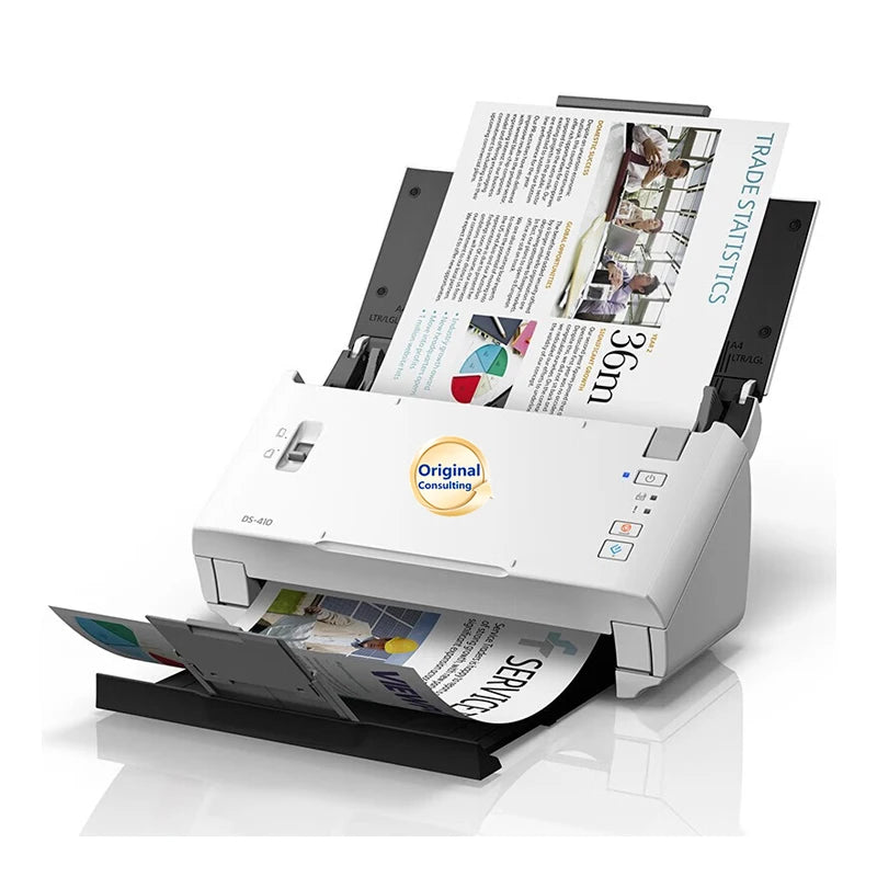 Epso n DS-410 A4 Automatic Document Scanner High-Speed Office Double-Sided Color Scanning with Continuous Paper Feeding in Stock