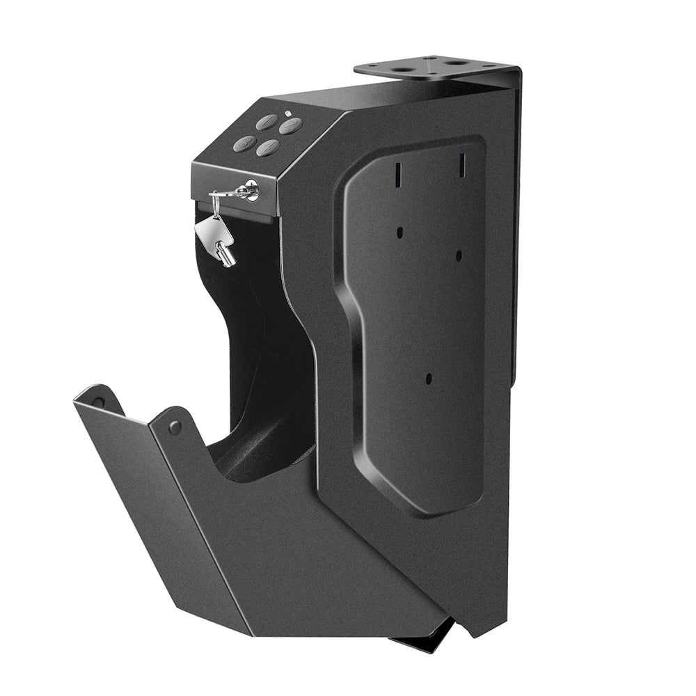 Biometric Slider Handgun Safe for Nightstand, Quick Access Pistol Safe with Fingerprint