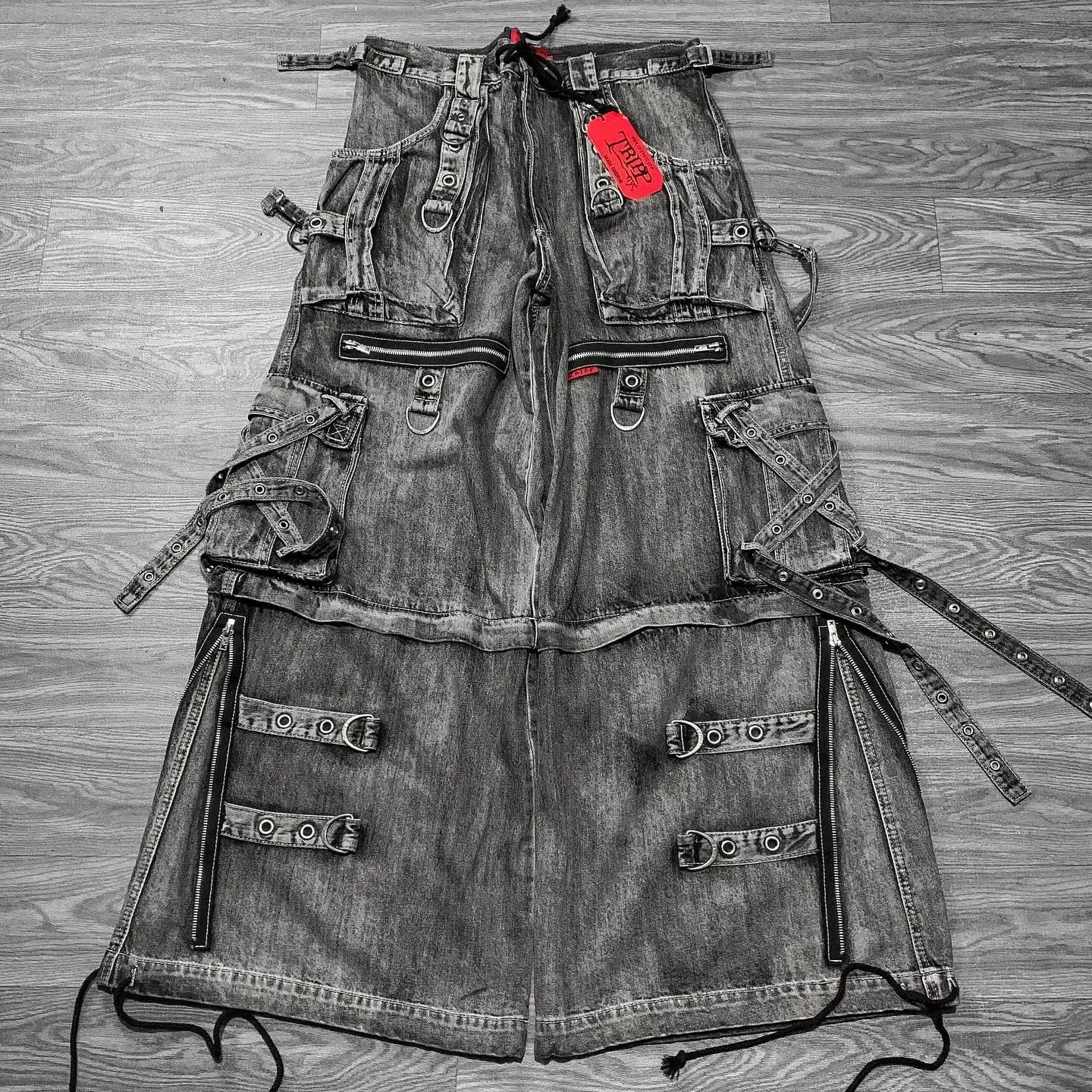 Hip Hop Complex Heavy Industry Workwear Jean Casual Denim Pants High Waist Straight Wide Leg Jeans Harajuku Y2k Men Women Jeans