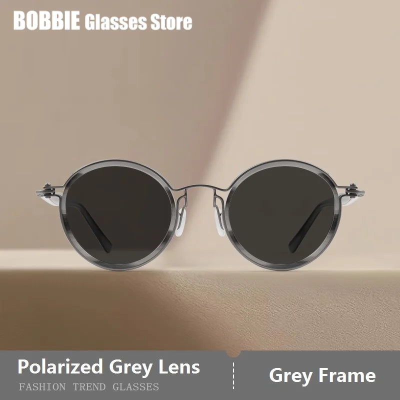 Polarized Sunglasses Men UV400 Protective Driving Spectacles Handmade Titanium Acetate Sun Glasses Photochromic Outdoor Eyewear
