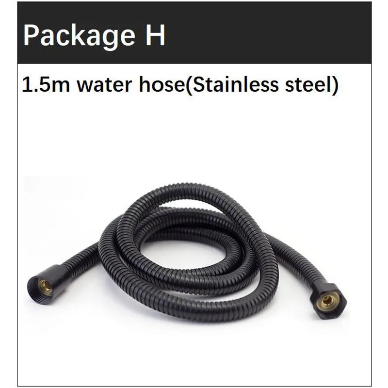Handheld Black Toilet wash Bidet Faucet Spray Gun Sprayer shower head Anal cleaning washer WC Bathroom water valve hose holder