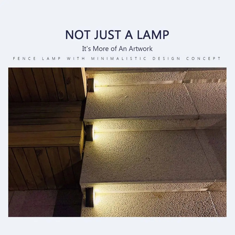 Triangle Solar Step Lamp Warm Light LED Stair Light Waterproof Atmospheric Ornament Outdoor Floor Light Step Deck Fence