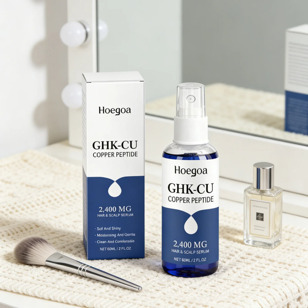 Hoegoa Ghk-Cu Copper Peptide Hair Serum Deep Nourishment Gloss Repair Strengthens Roots Conditions Scalp Lightweight Scalp Serum