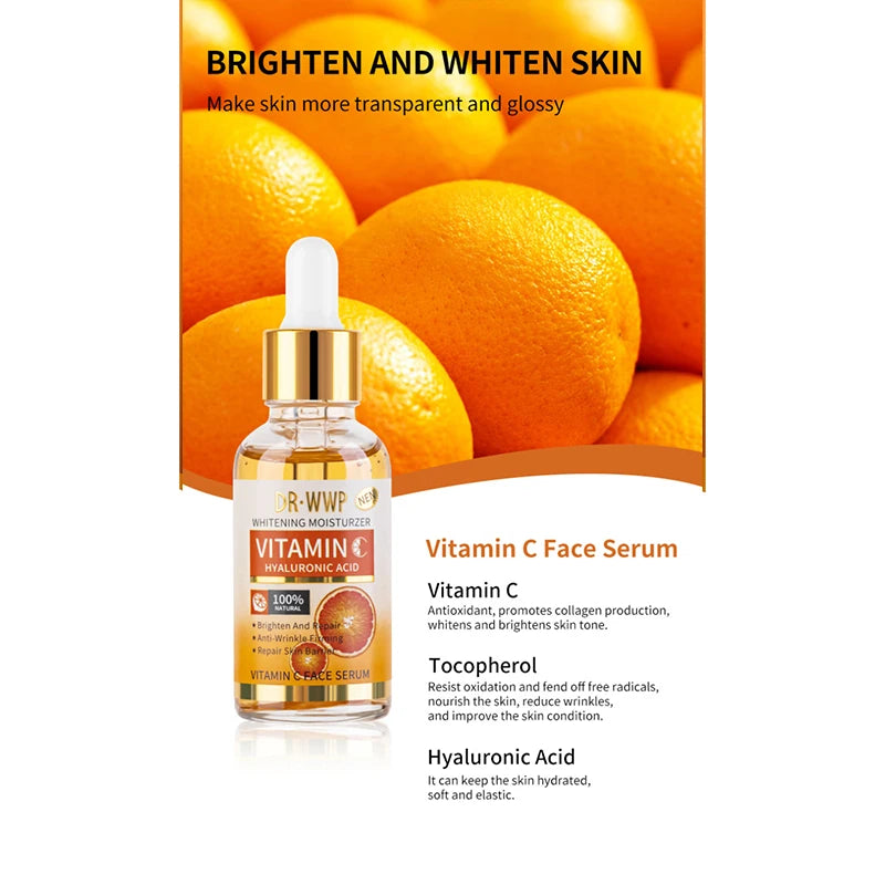 Korean Facial Serum With Collagen, Vitamin C & Kojic Acid Face Serum Lifting, Firming , Moisturizing, Soothing, Evens Skin Tone