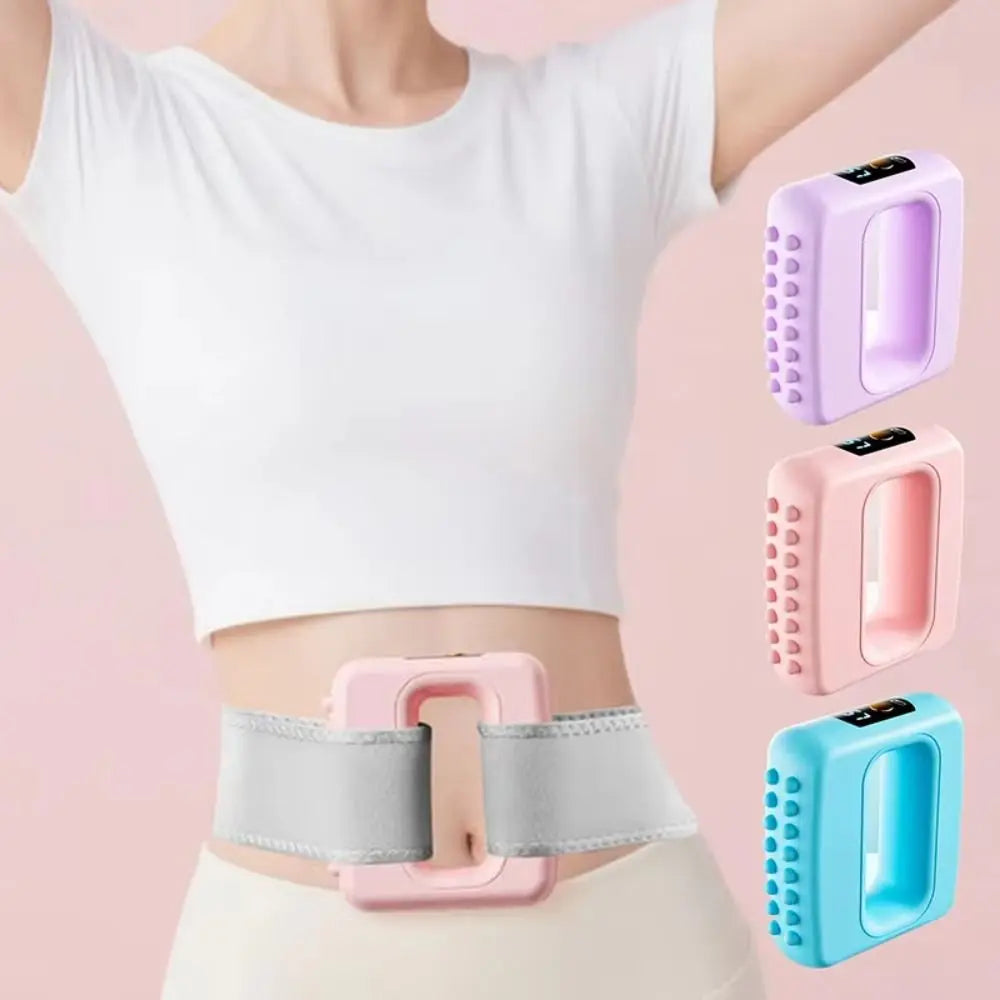 Portable Electric Fascia Massage Ring Ergonomic Fat Burning Electric Body Slimming Machine Compact Size with Belt