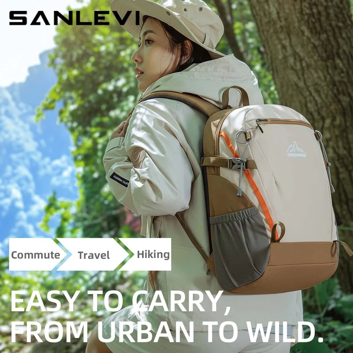Lightweight Sports Commuting Outdoor Professional Waterproof Backpack Large Capacity Fashionable Mountaineering Bag Travel Hiking Backpack for Junior High School Students