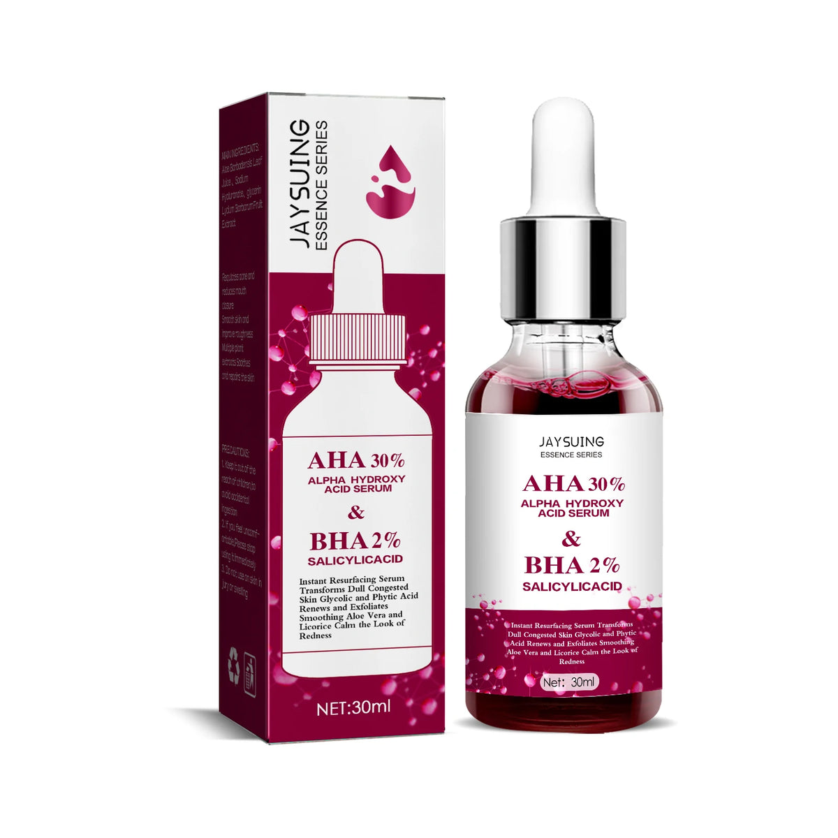 Korean Salicylic Fruit Acid Serum Minimize Pores Deep Hydration Nourish Skin Repair Brighten Dull Aging Facial Complexion
