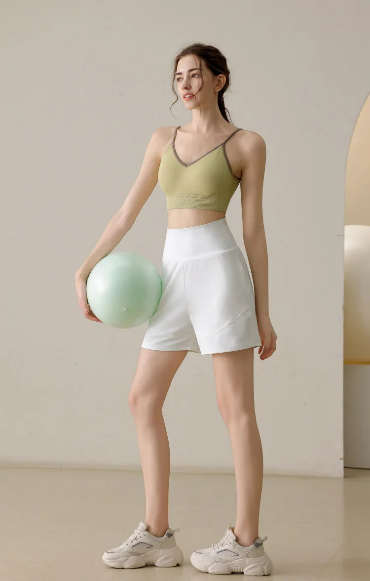 NEW Women's Quick Dry Sports Shorts Loose Slim Fit Casual Yoga Fitness Training Five-Point Pants Running Fashion