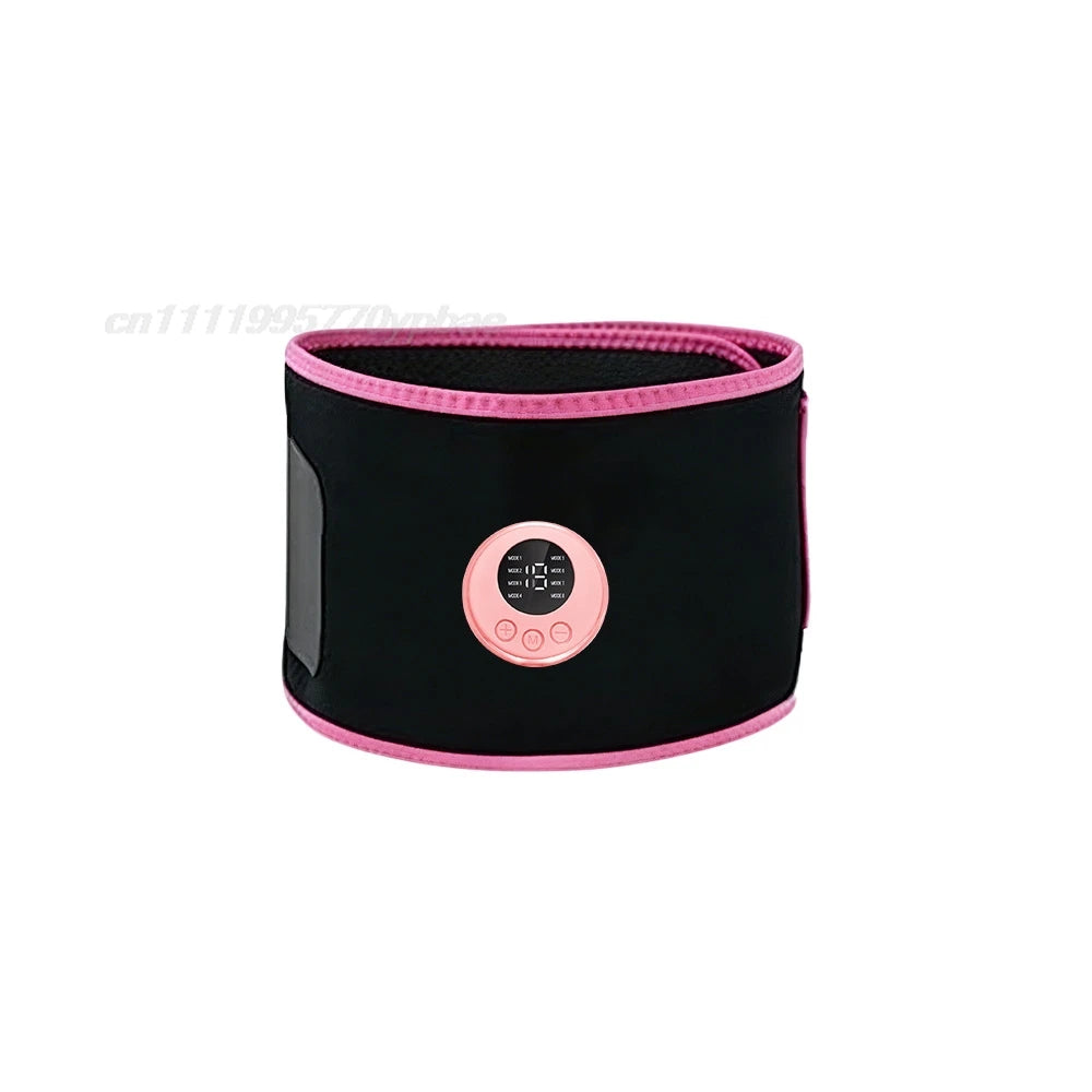 Smart EMS Gel-Free Abdominal Slimming Belt Muscle Stimulator Waist Trainer Hip Lift Fitness Workout Home Gym Equipment