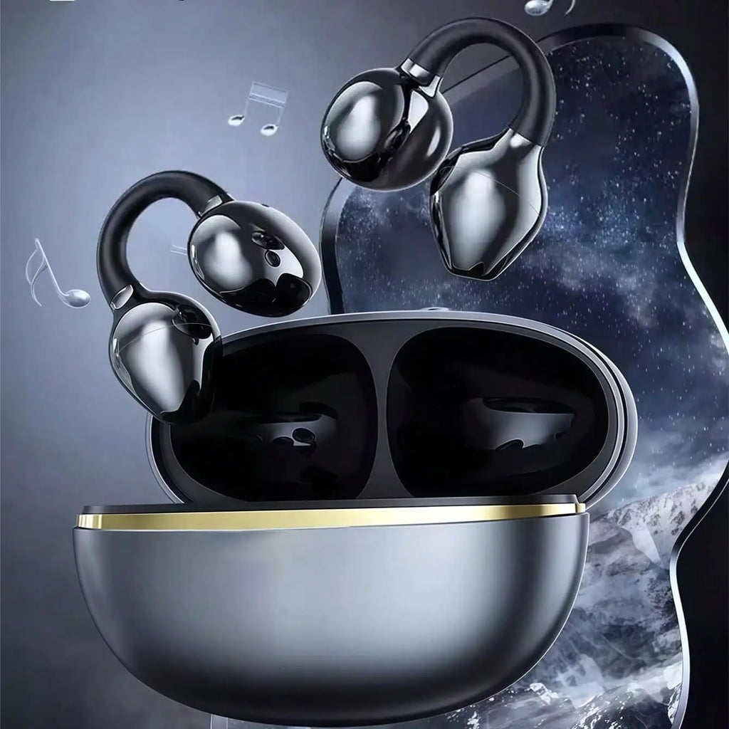 Original TWS Bluetooth Earphones Ear Clip Earring Wireless Headphones with Mic Calling Touch Control Sports Headsets
