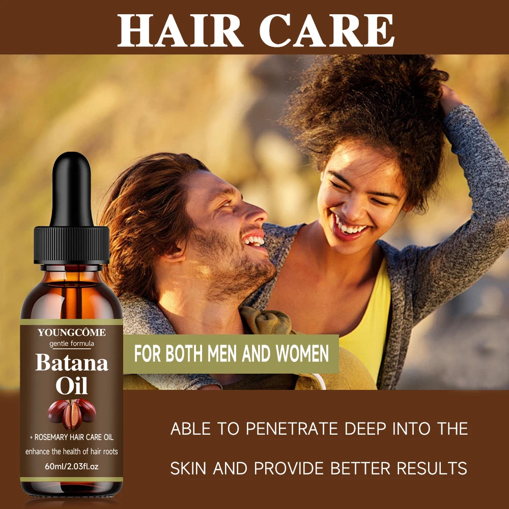 YOUNGCOME Batana Oil & Rosemary Oil Hair Care Set: 2-Piece Nourishing Hair Mask & Serum for Gentle Scalp Support