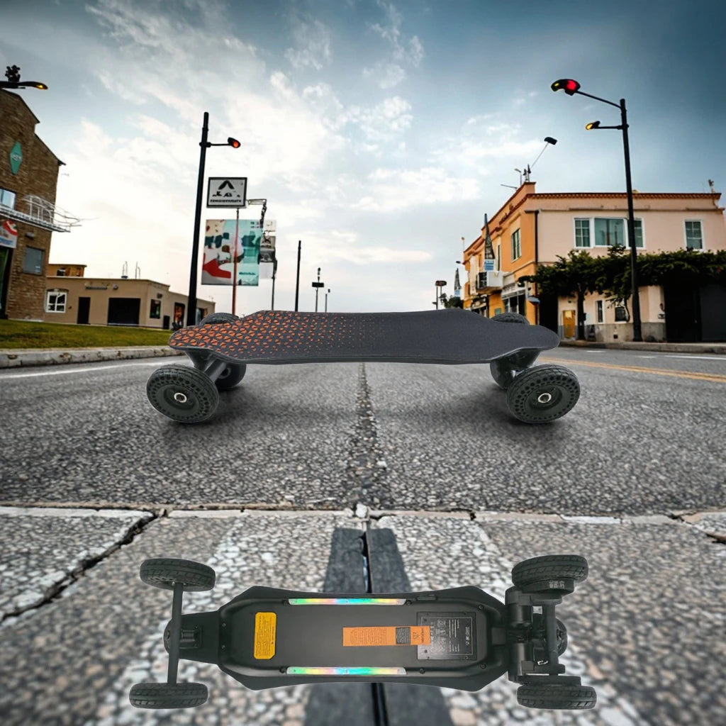 Popular 2000W Endurance Electric Skateboard 4x4 Wheel 7500mAh Battery Hub Motor Road Ready Longboard Featuring Gravity Casting