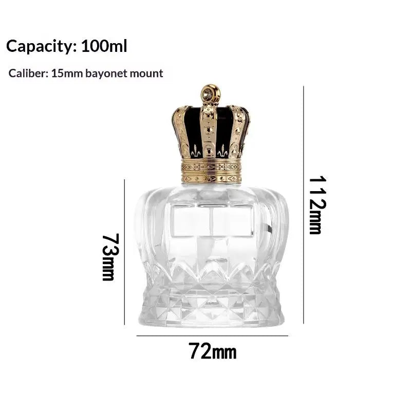 50/100ml Premium Perfume Bottle Clear Thickened Glass Empty Spray Bottle Crimp Nick Bayonet Bottle Need A Tool