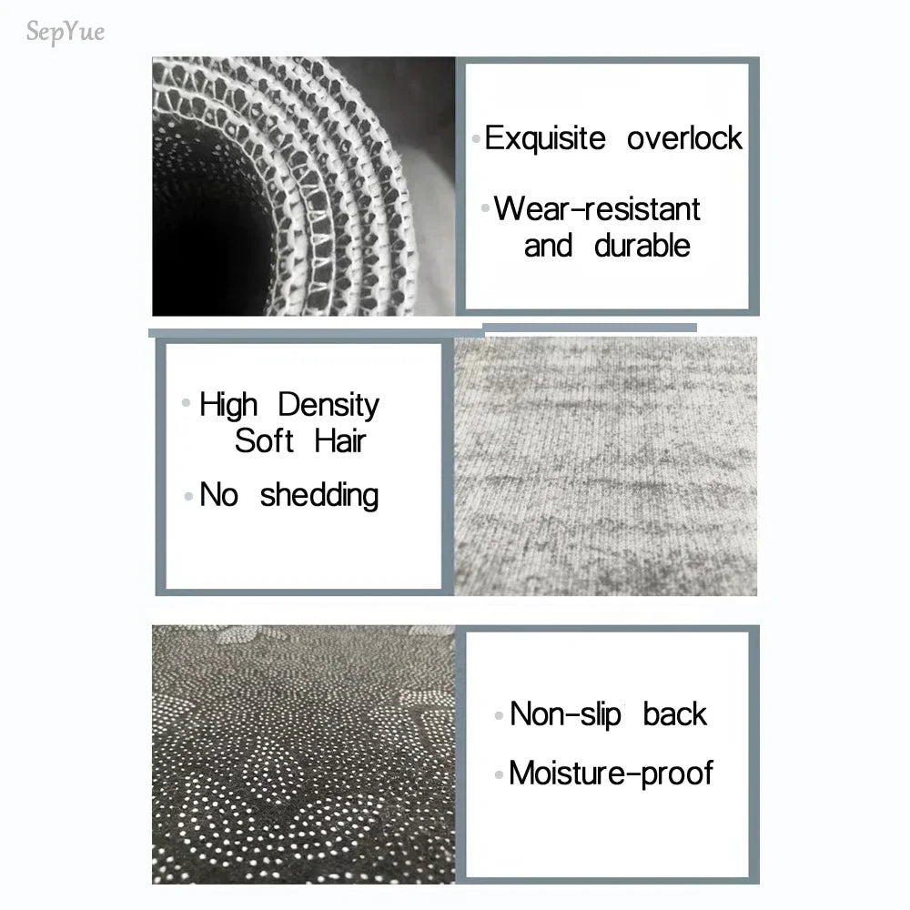 Modern Light Luxury Abstract Carpet for Living Room Coffee Tables Sofa Rugs Bedroom Soft Floor Mat